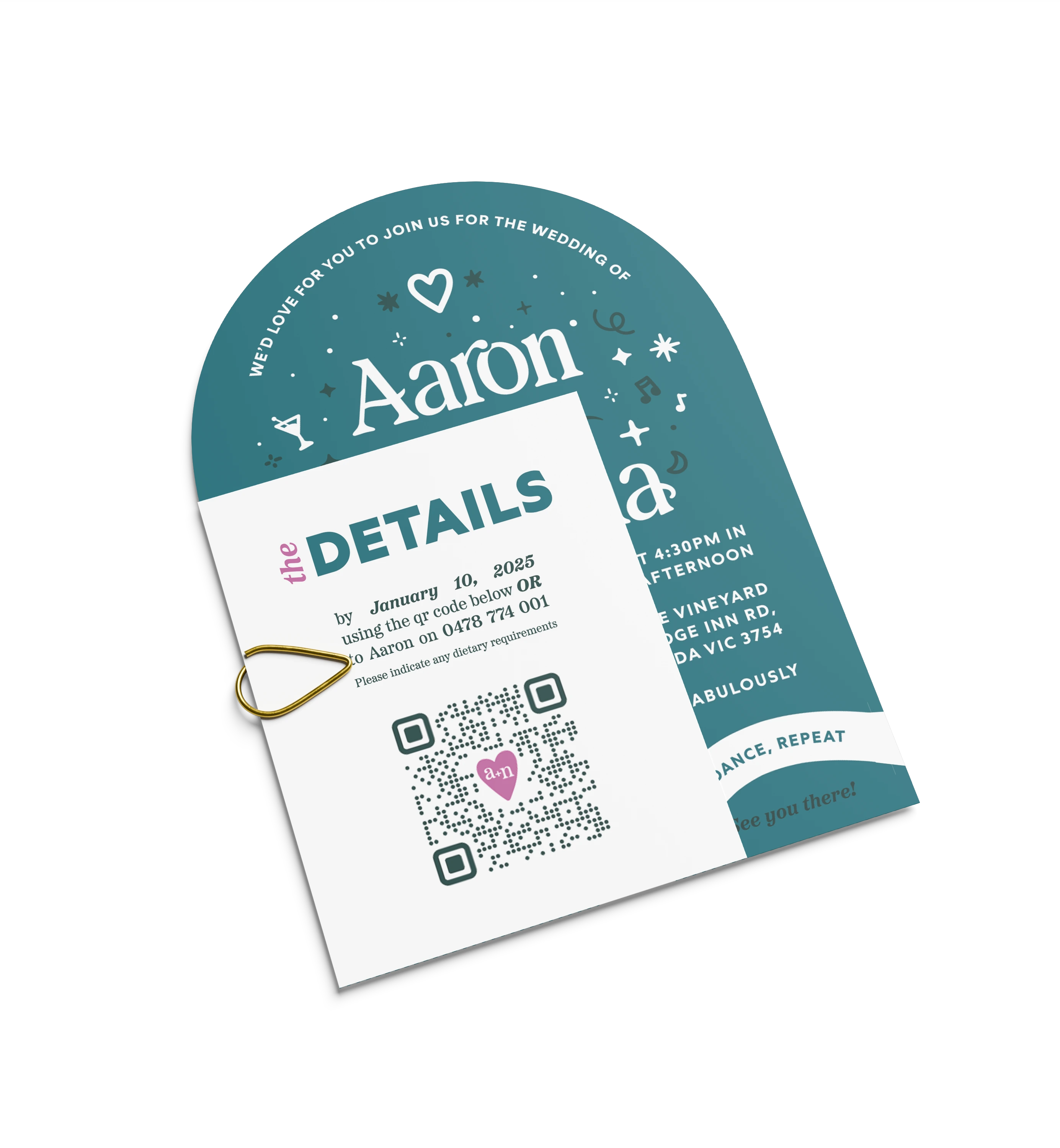 Elegant wedding stationery with floral designs